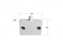 Cabinet switch white small